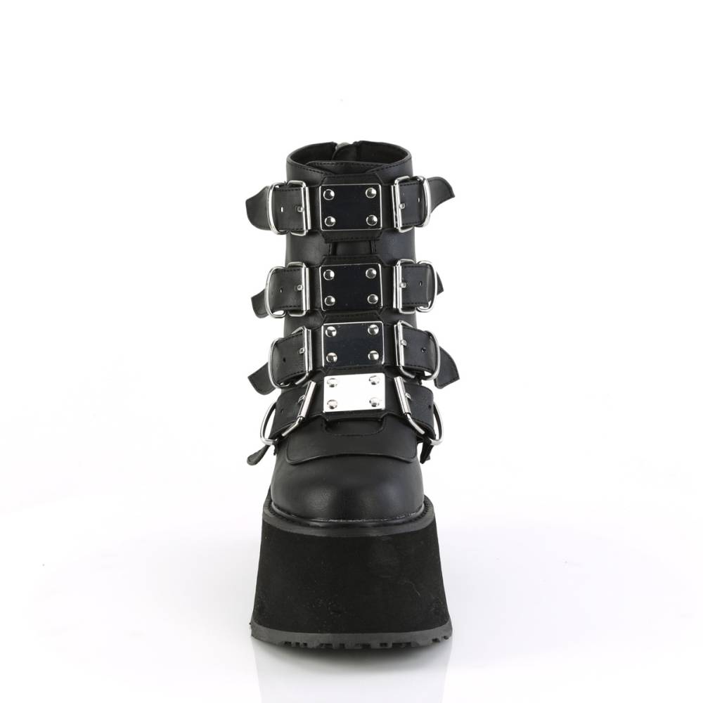 DemoniaCult - DAMNED-105 Bottes de plate-forme - Noir